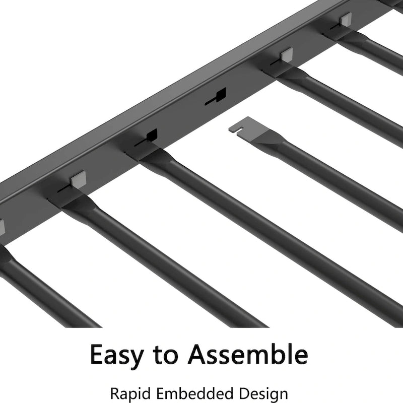 Calantha Modern Metal Twin Size Daybed with Trundle Space-Saving Sofa Bed by