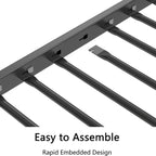 Calantha Modern Metal Twin Size Daybed with Trundle Space-Saving Sofa Bed by