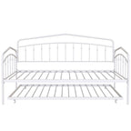 Calantha Modern Metal Twin Size Daybed with Trundle Space-Saving Sofa Bed by