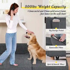 4 in 1 Multi-Function Folding Sofa Folding Bed Single Futon Couch Guest Bed with 2 Throw Pillows