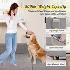 4 in 1 Multi-Function Folding Sofa Folding Bed Single Futon Couch Guest Bed with 2 Throw Pillows