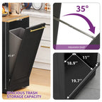 53-inch Rolling Kitchen Island Portable Mobile Kitchen Cart