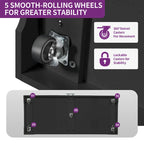 53-inch Rolling Kitchen Island Portable Mobile Kitchen Cart